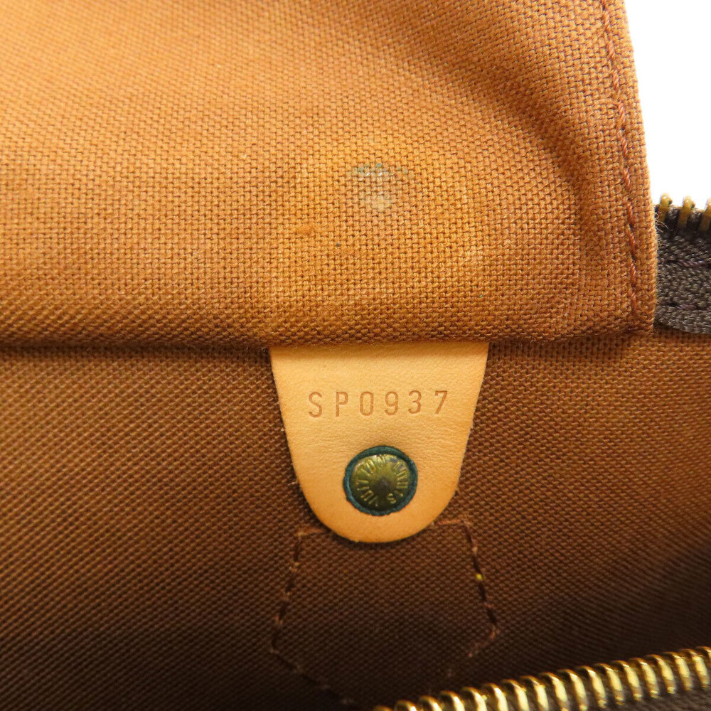Louis Vuitton Speedy Boston Bag Monogram Canvas Black Brown